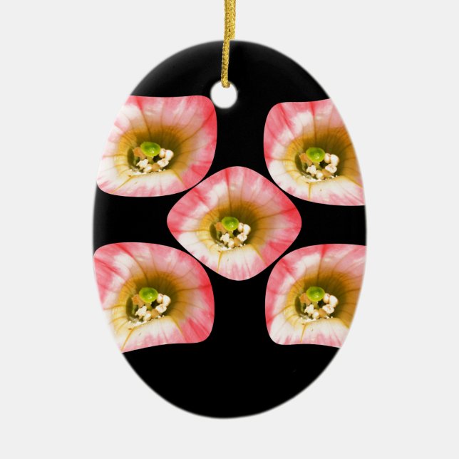Floral Delight Ceramic Tree Decoration (Front)