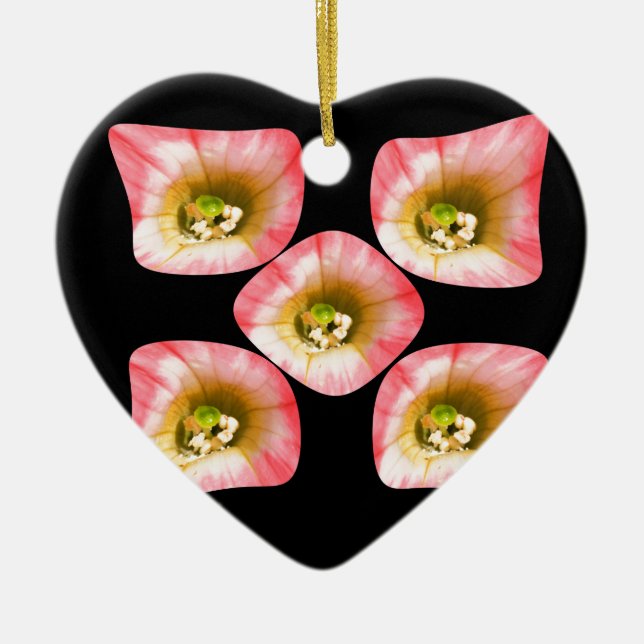 Floral Delight Ceramic Tree Decoration (Front)