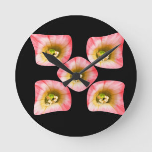Floral Delight Round Clock