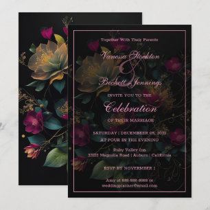 Floral Delight Wedding Invitation