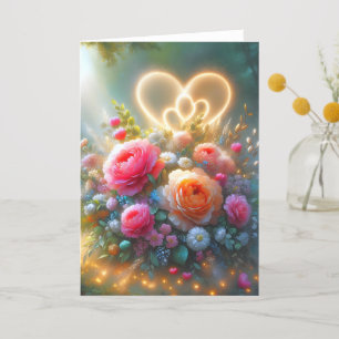 Floral Delights: Wonderfully Whimsical Greeting Or Thank You Card