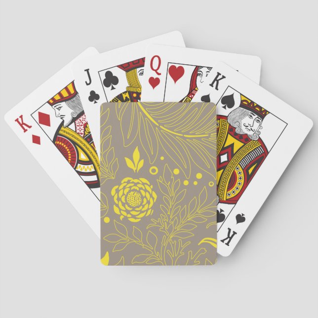 Floral Design 18 Playing Cards (Back)