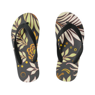 Floral Design 19 Kid's Flip Flops