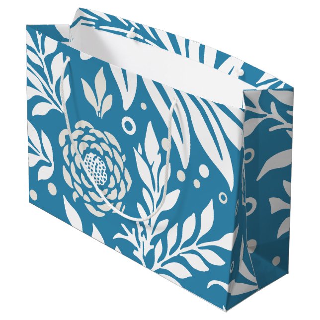 Floral Design 20 Large Gift Bag (Back Angled)