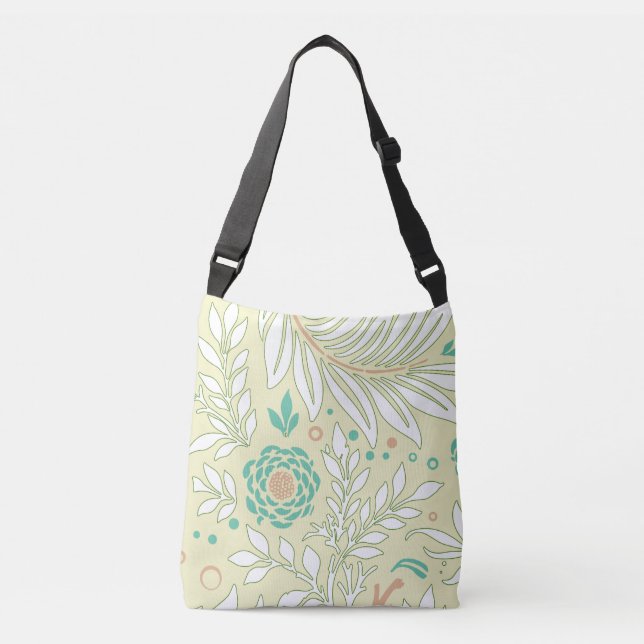 Floral Design 21 Crossbody Bag (Front)