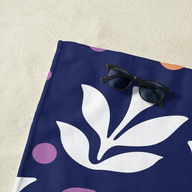 Floral Design 22 Beach Towel (In Situ)