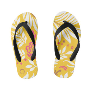 Floral Design 24 Kid's Flip Flops