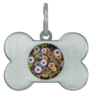 Floral Design 2 Pet ID Tag