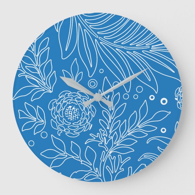 Floral Design 32 Large Clock (Front)