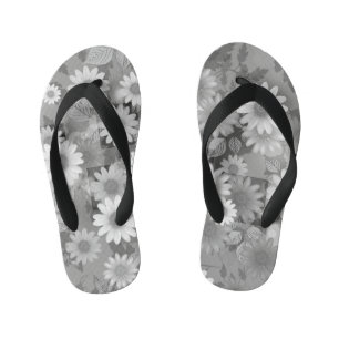 Floral Design 3 Kid's Flip Flops