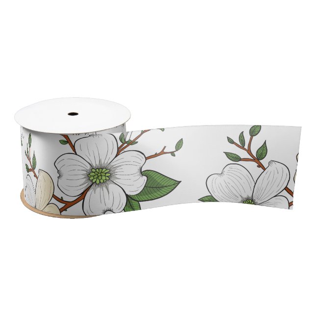 Floral Design 7 Satin Ribbon (Spool)