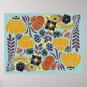 floral design background poster