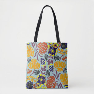 floral design background tote bag