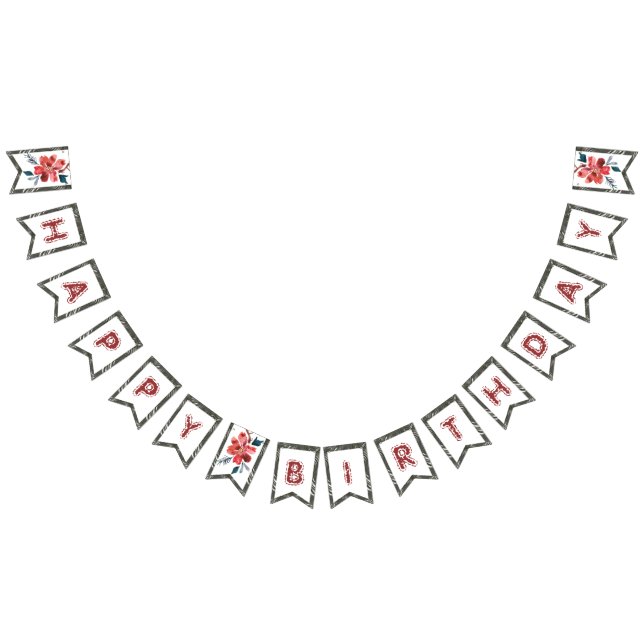 Floral design bunting  (All)