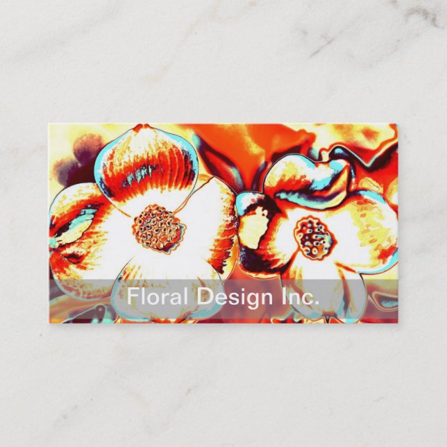 Floral Design Business Cards (Front)