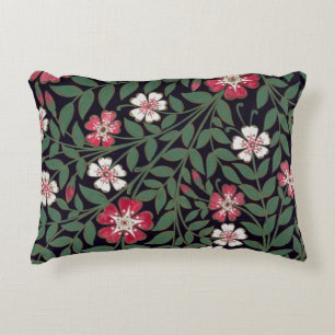 Floral Design by J. Owen, 1863 Decorative Cushion