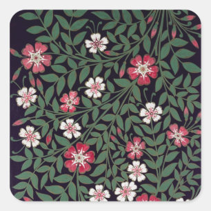 Floral Design by J. Owen, 1863 Square Sticker