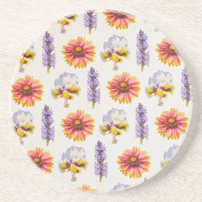Floral Design Coaster (Front)