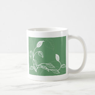 floral design coffee mug