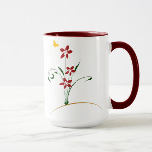 Floral Design Coffee Mug