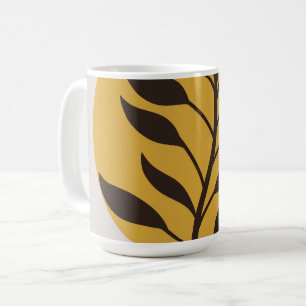 Floral design coffee mug