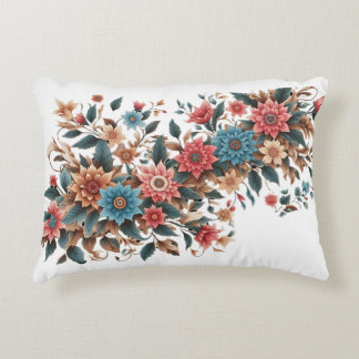 Floral design decorative cushion