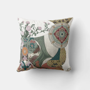 Floral Design Decorative Throw Pillow