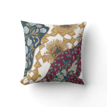 Floral Design Decorative Throw Pillow