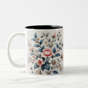 Floral Design Elegant Coffee Mug