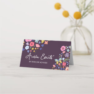 Floral Design Events Planner Appointment Card