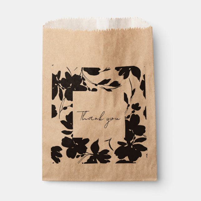Floral design favour bag (Front)