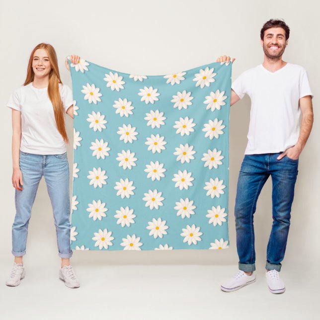 Floral design  fleece blanket (In Situ)