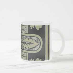 Floral Design Frosted Mug