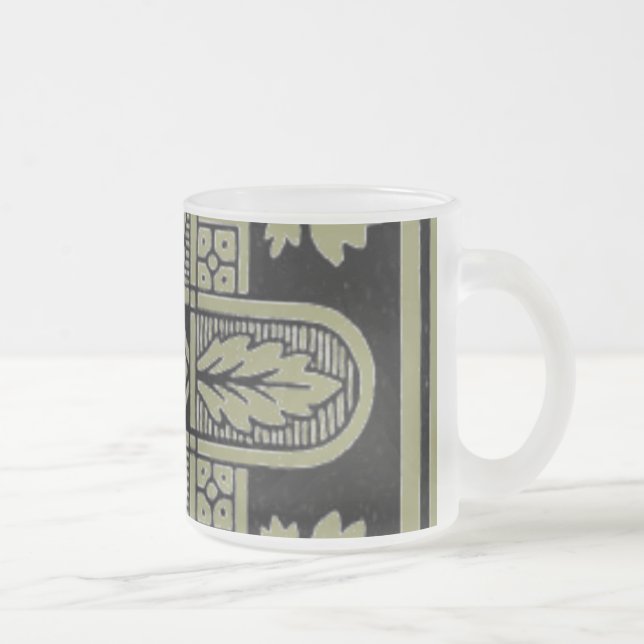 Floral Design Frosted Mug (Right)
