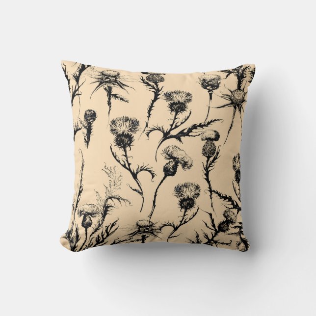 floral Design, home decorationart,graphic decor,ba Cushion (Front)