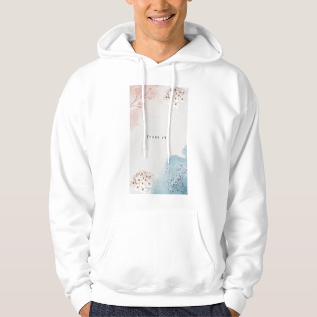 Floral design hoodie (Front)