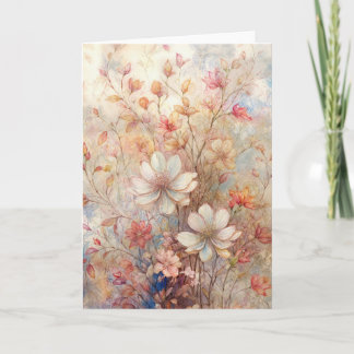 Floral design illustration  card