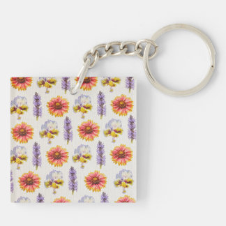 Floral Design Key Ring