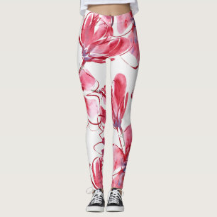 Floral design leggings