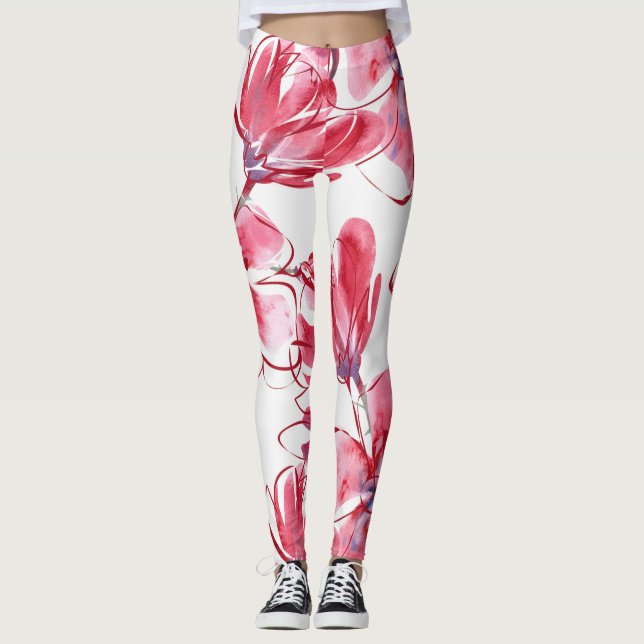 Floral design leggings (Front)