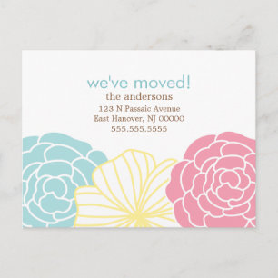 Floral Design Moving Announcements
