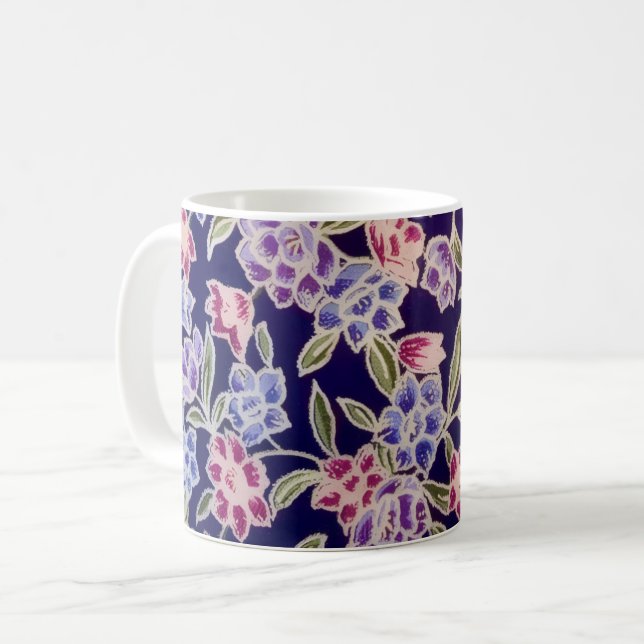 Floral Design Mug (Front Left)