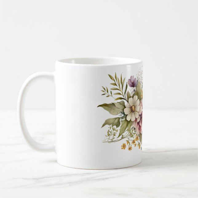Floral design Mug (Left)