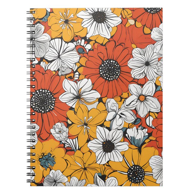 Floral Design Notebook – Vibrant and Stylish  (Front)