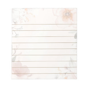 Floral Design Notepad