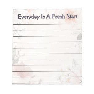 Floral Design  Notepad