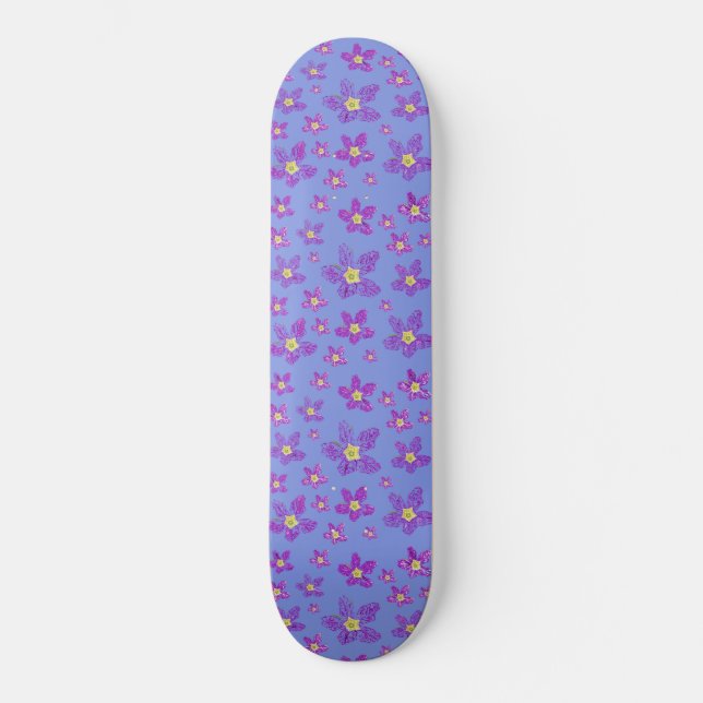 Floral Design on Skateboard  (Front)