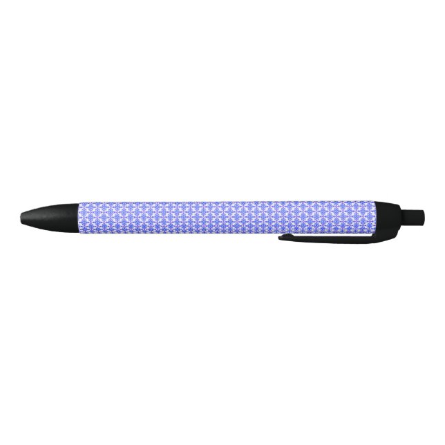 Floral Design Pattern Black Ink Pen (Bottom)