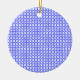 Floral Design Pattern Ceramic Tree Decoration