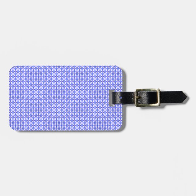 Floral Design Pattern Luggage Tag (Front Horizontal)
